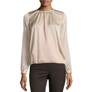 Vince Crossover Satin Blouse